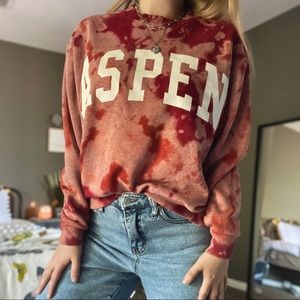 WILD FABLE Aspen, CO acid wash sweatshirt